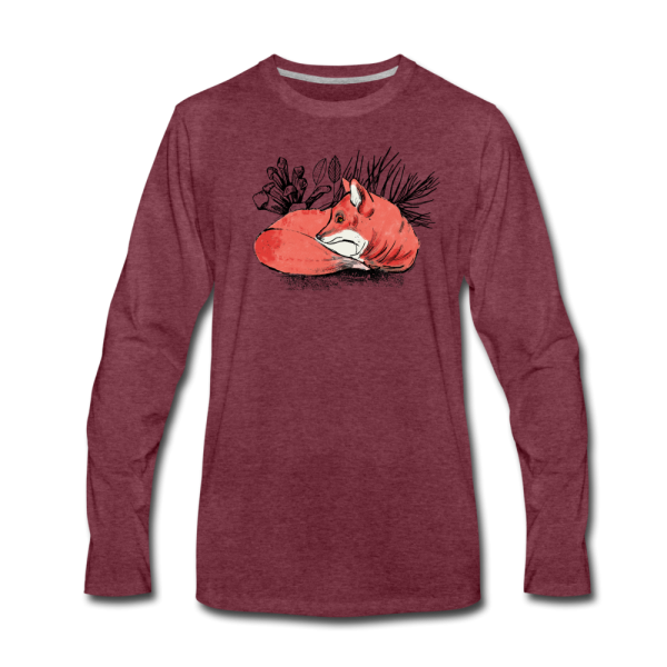Männer Premium Langarmshirt -  Ruhender Fuchs  Rabatt – Bild 2