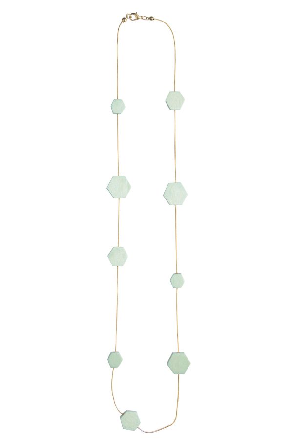 Lange Geometrische Kette Lidia Schn?ppchen – Bild 2