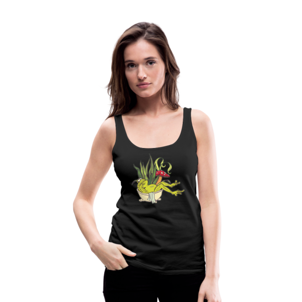 Frauen Premium Tank Top - “Cottagecore_Frosch in der Wanne” Angebot – Bild 4
