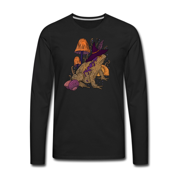 Männer Premium Langarmshirt - “Goblincore Kröte“ Verkauf – Bild 5