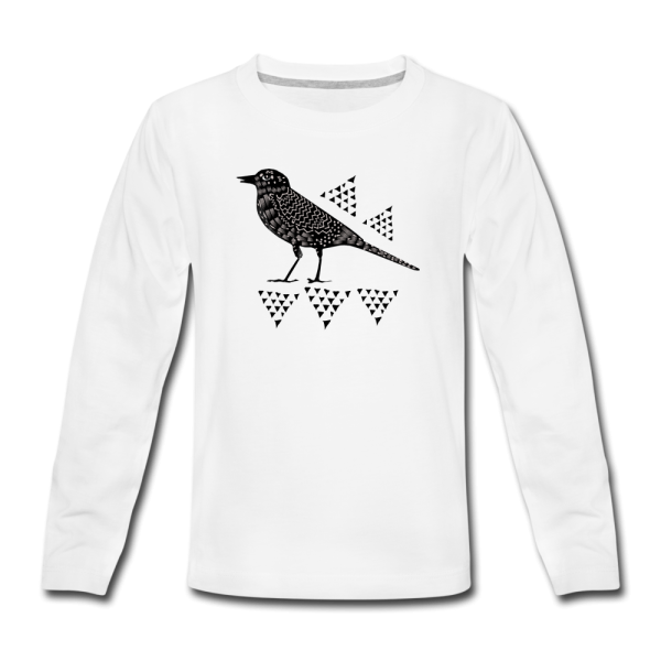 Teenager Premium Langarmshirt -  Triangel-Vogel  Mode