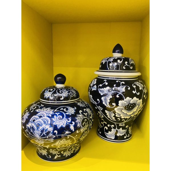 Kleine Blumenvase aus Porzellan in Blau und Weiß ZH02 (für die Küche und das Zuhause) Im Angebot – Bild 5