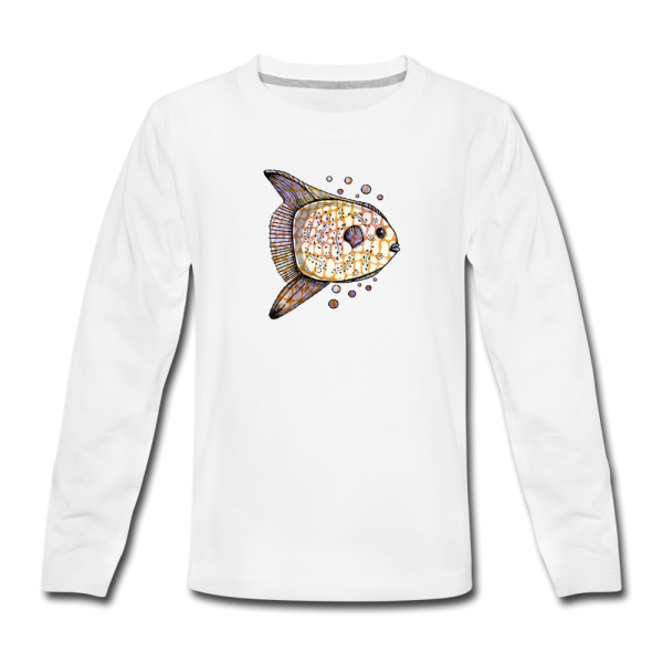 Teenager Premium Langarmshirt -  Fantastischer Mondfisch  Mode