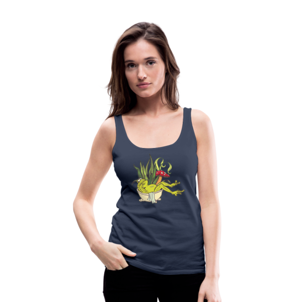 Frauen Premium Tank Top - “Cottagecore_Frosch in der Wanne” Angebot – Bild 2