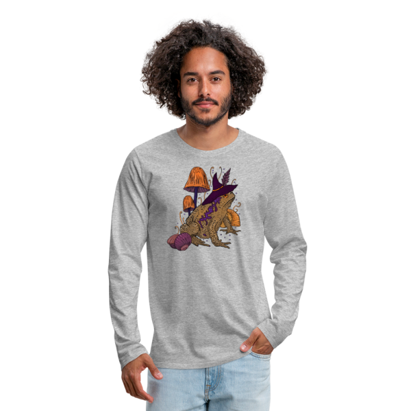 Männer Premium Langarmshirt - “Goblincore Kröte“ Verkauf – Bild 4