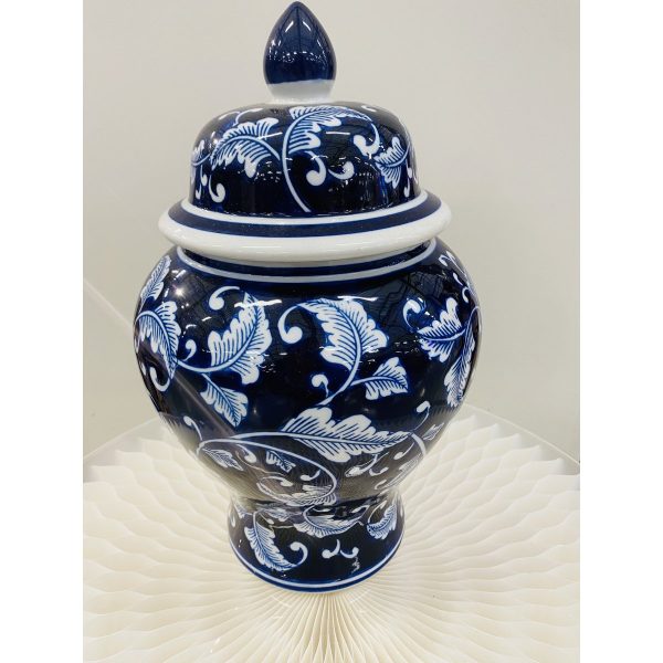 Kleine Blumenvase aus Porzellan in Blau und Weiß ZH02 (für die Küche und das Zuhause) Im Angebot