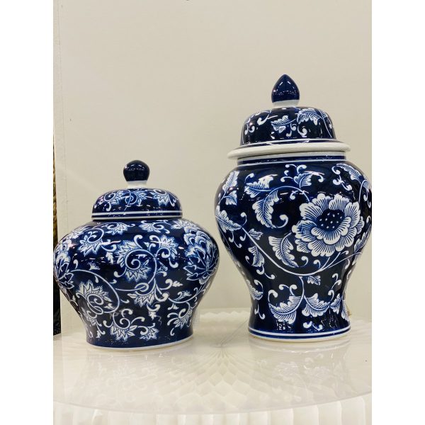 Kleine Blumenvase aus Porzellan in Blau und Weiß ZH02 (für die Küche und das Zuhause) Im Angebot – Bild 3